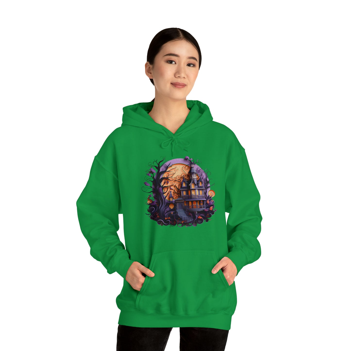 Haunted House Unisex Heavy Blend™ Hooded Sweatshirt
