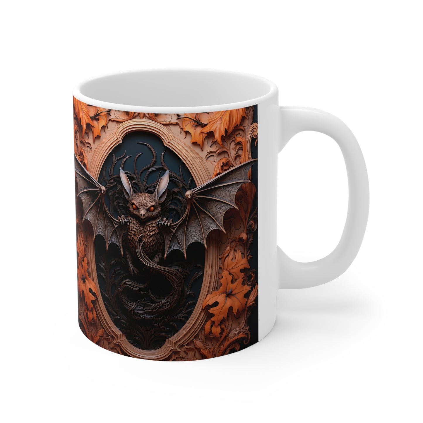 3D Bat Ceramic Mug 11oz