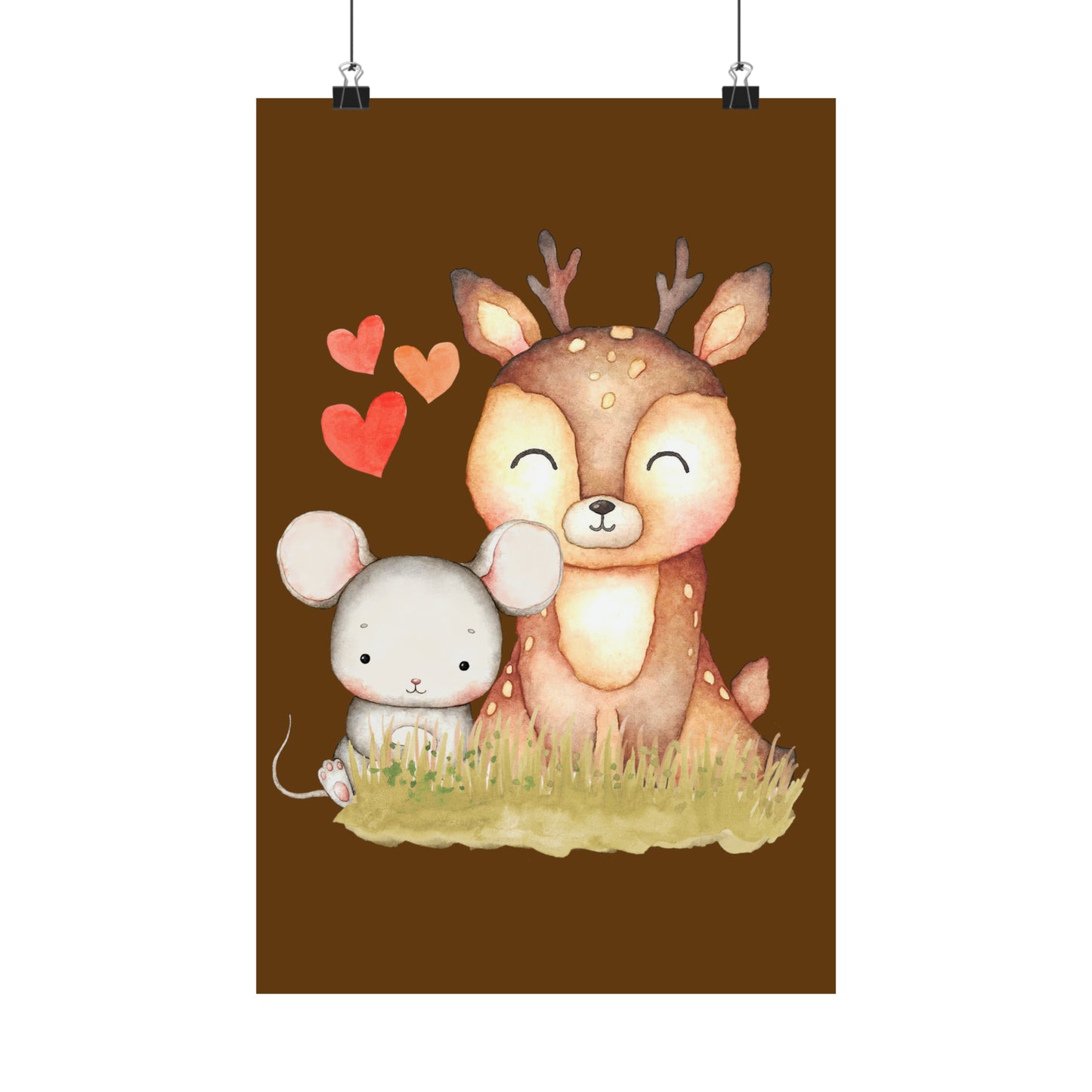 Baby Forest Animals Matte Vertical Posters