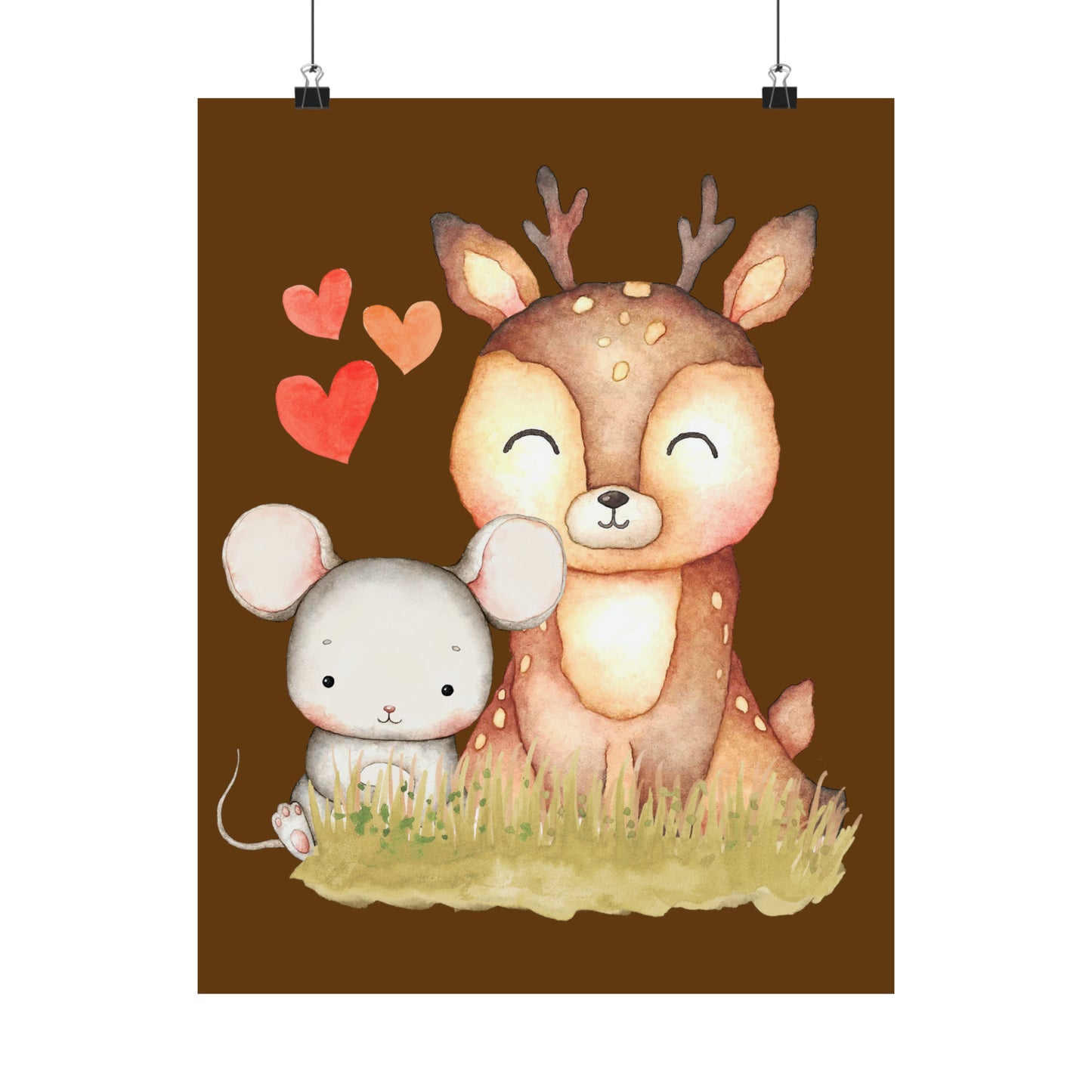 Baby Forest Animals Matte Vertical Posters