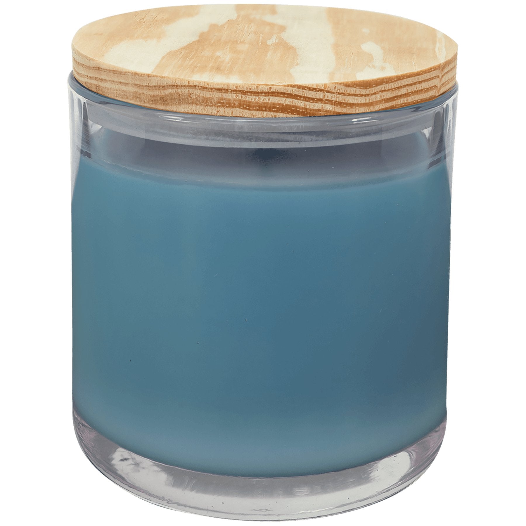 Customizable Scented Candle in a Glass Holder with Wood Lid - Legacy Creator IncFrench Linen