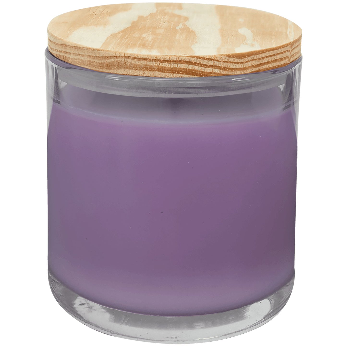 Customizable Scented Candle in a Glass Holder with Wood Lid - Legacy Creator IncLavender Vanilla