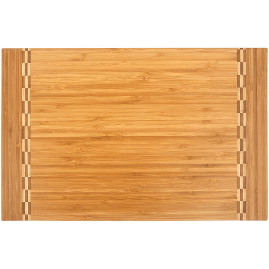 Engravable Bamboo Cutting Board with Butcher Block Inlay - Legacy Creator Inc9 3/4" Round