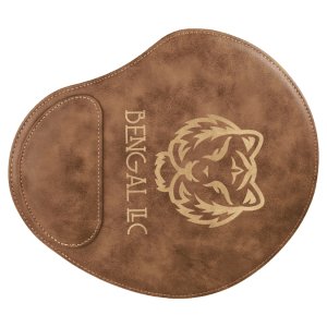 Engravable Laserable Leatherette Mouse Pad - Legacy Creator IncRustic engraving Gold