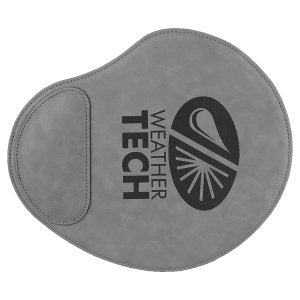 Engravable Laserable Leatherette Mouse Pad - Legacy Creator IncGray engraving Black