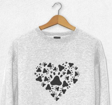 Paw Heart Sweatshirt - Legacy Creator IncAdult X-Small